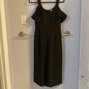 Brand is Miami from Francesca’s, black pant jumpsuit, size XS but could fit a S